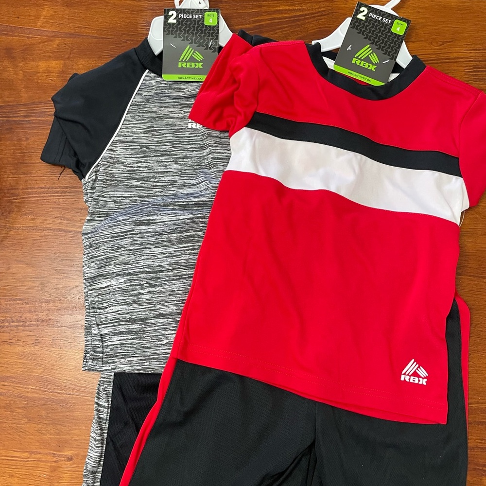 COPY - Boys 4T Reebok Shorts and t-shirt set. New with tags